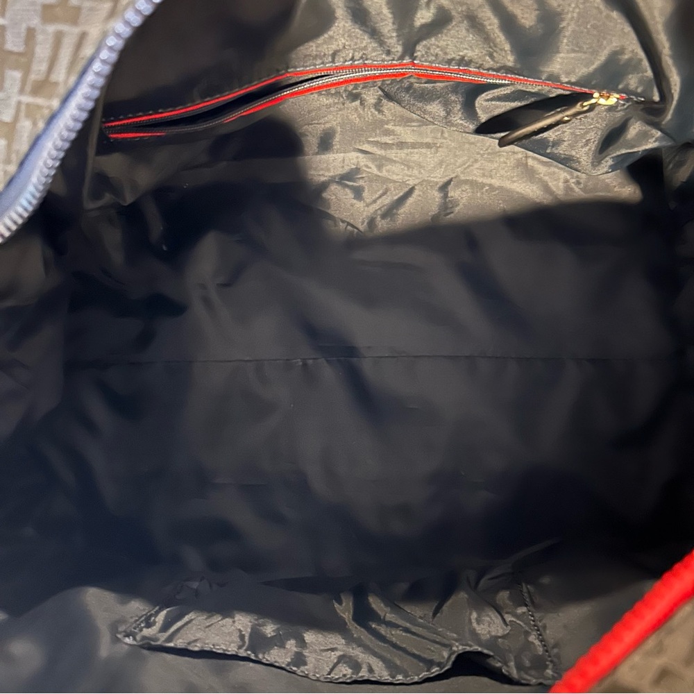 Tommy Hilfiger Jacquard Black Weekender or Diaper Bag - Picture 14 of 16
